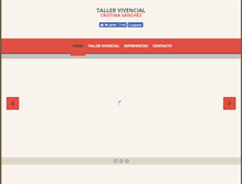 Tablet Screenshot of cristinasancheztallervivencial.com